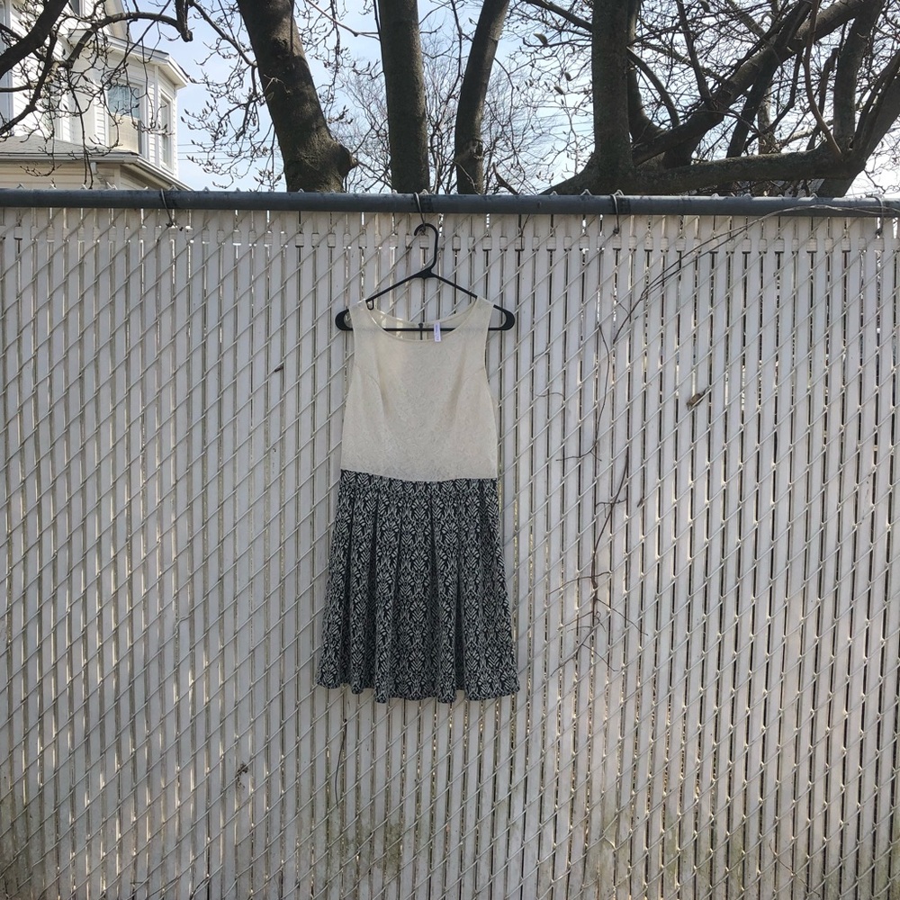 Black and White Xhilaration Dress